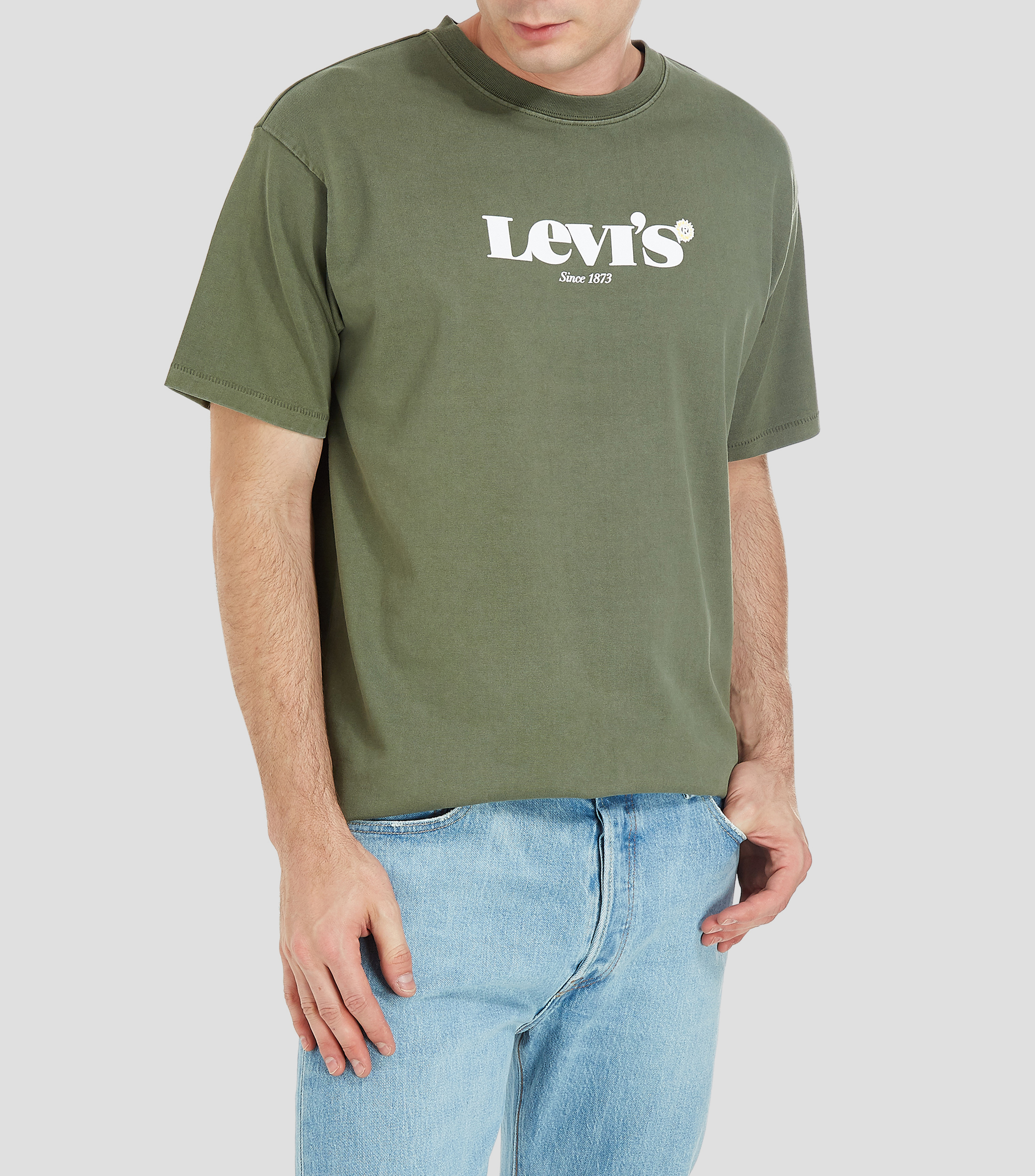 Camiseta levis verde militar outlet